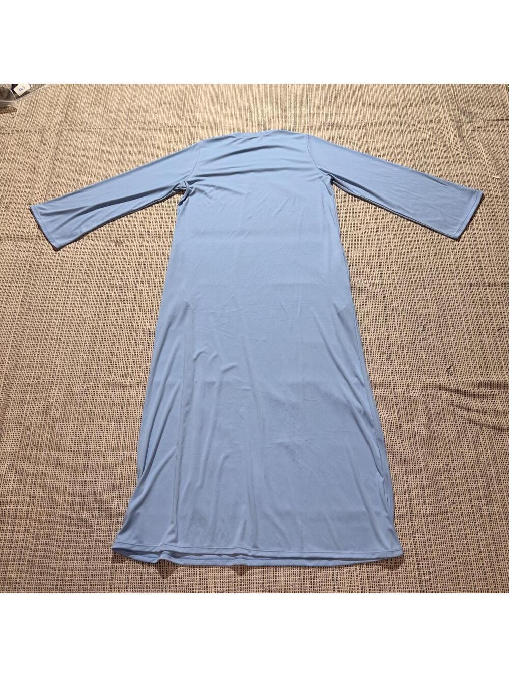 Hawaa LONDON Light Blue Long Sleeve Maxi Dress